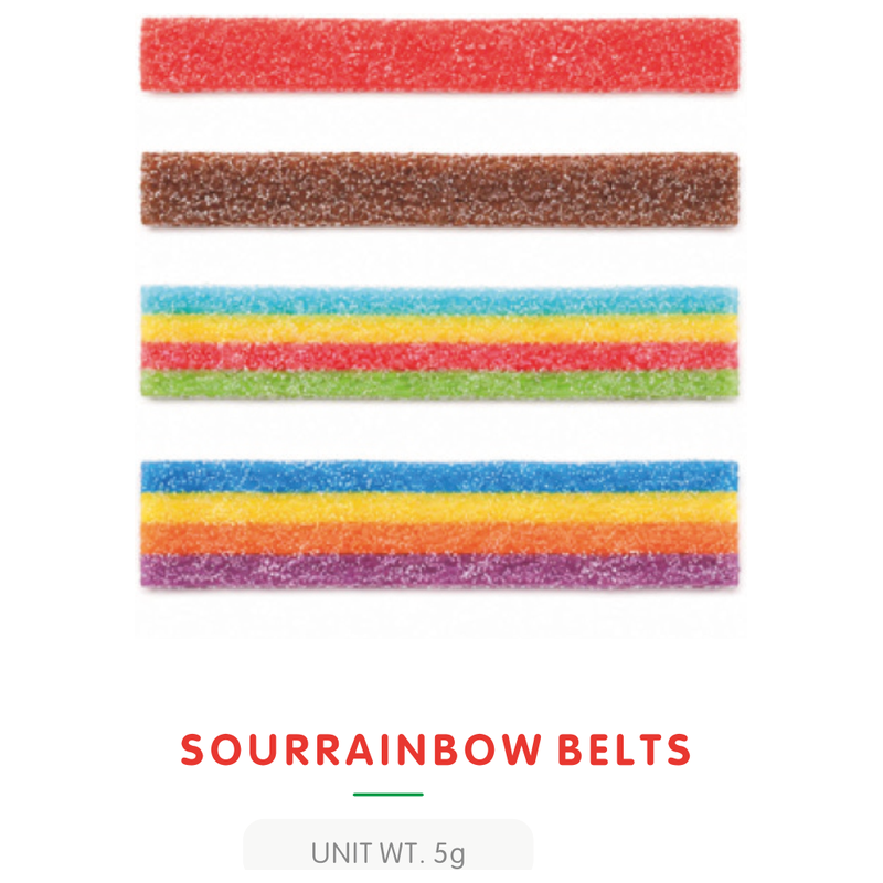Sour Rainbow Belt Gummy Candy