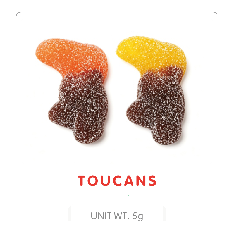 Toucan Shaped Gummy Candy