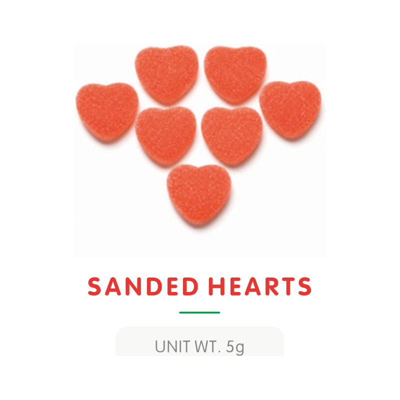 Sanded Heart Gummy Candy