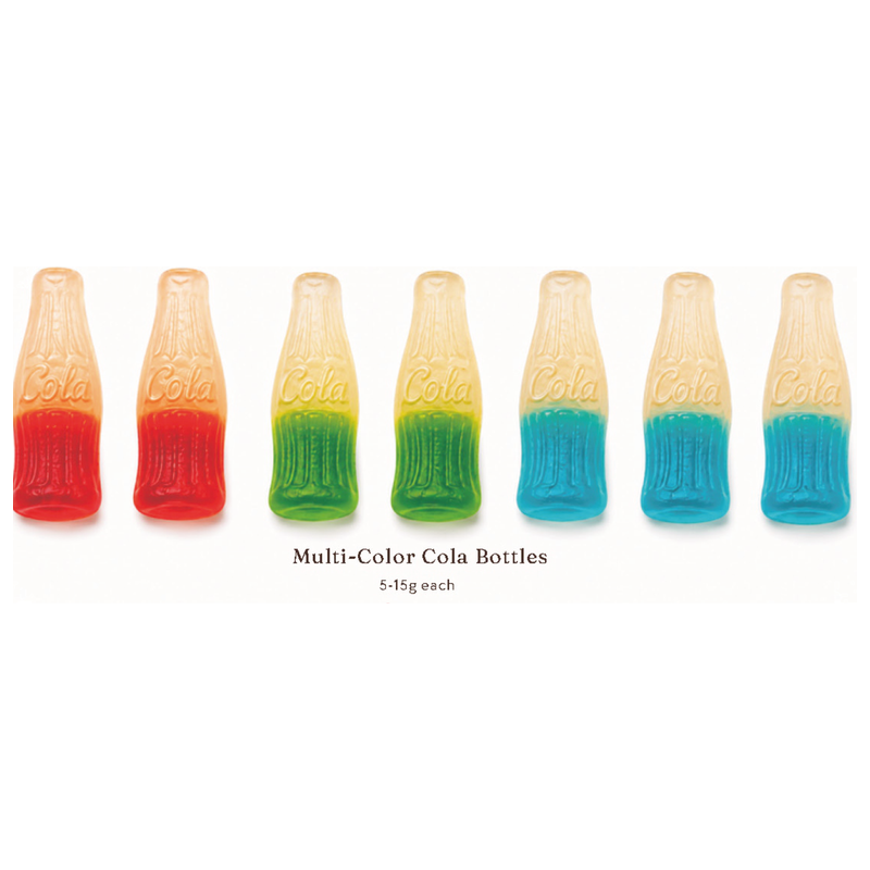 Multi-Color Cola Bottle Gummies