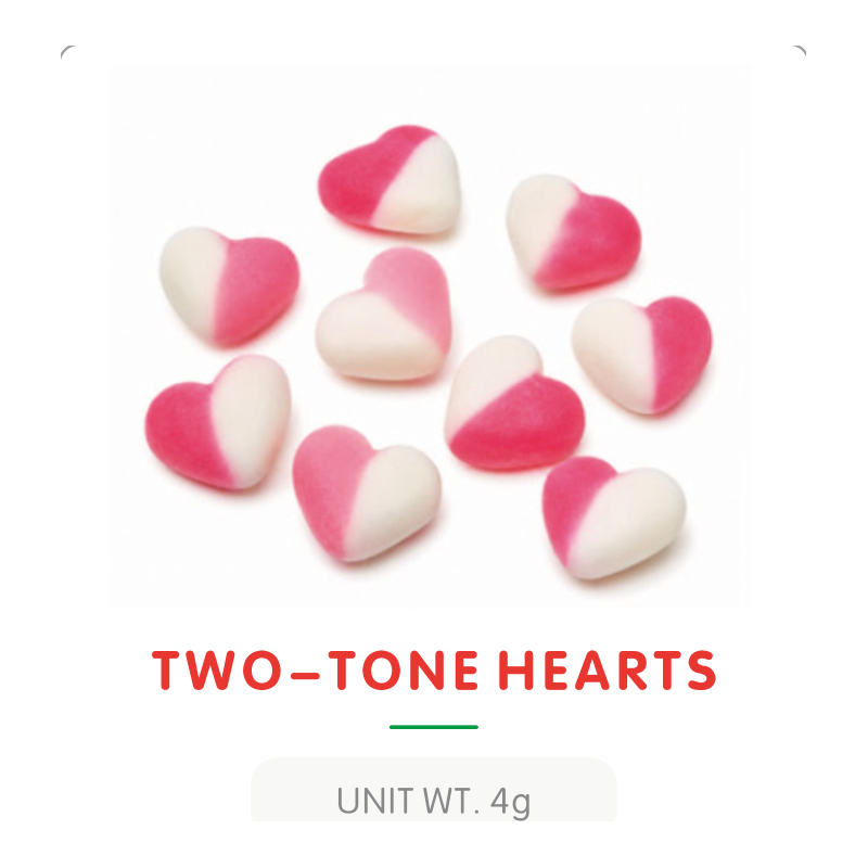 Two-Tone Heart Gummy Candy main