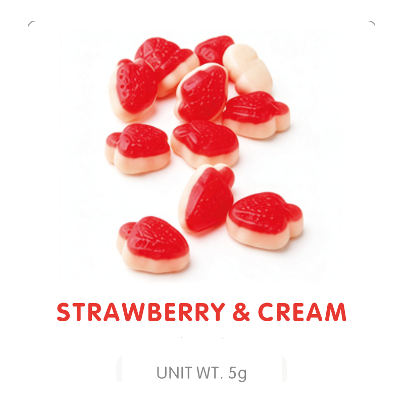 Strawberry and Cream Gummy Candy