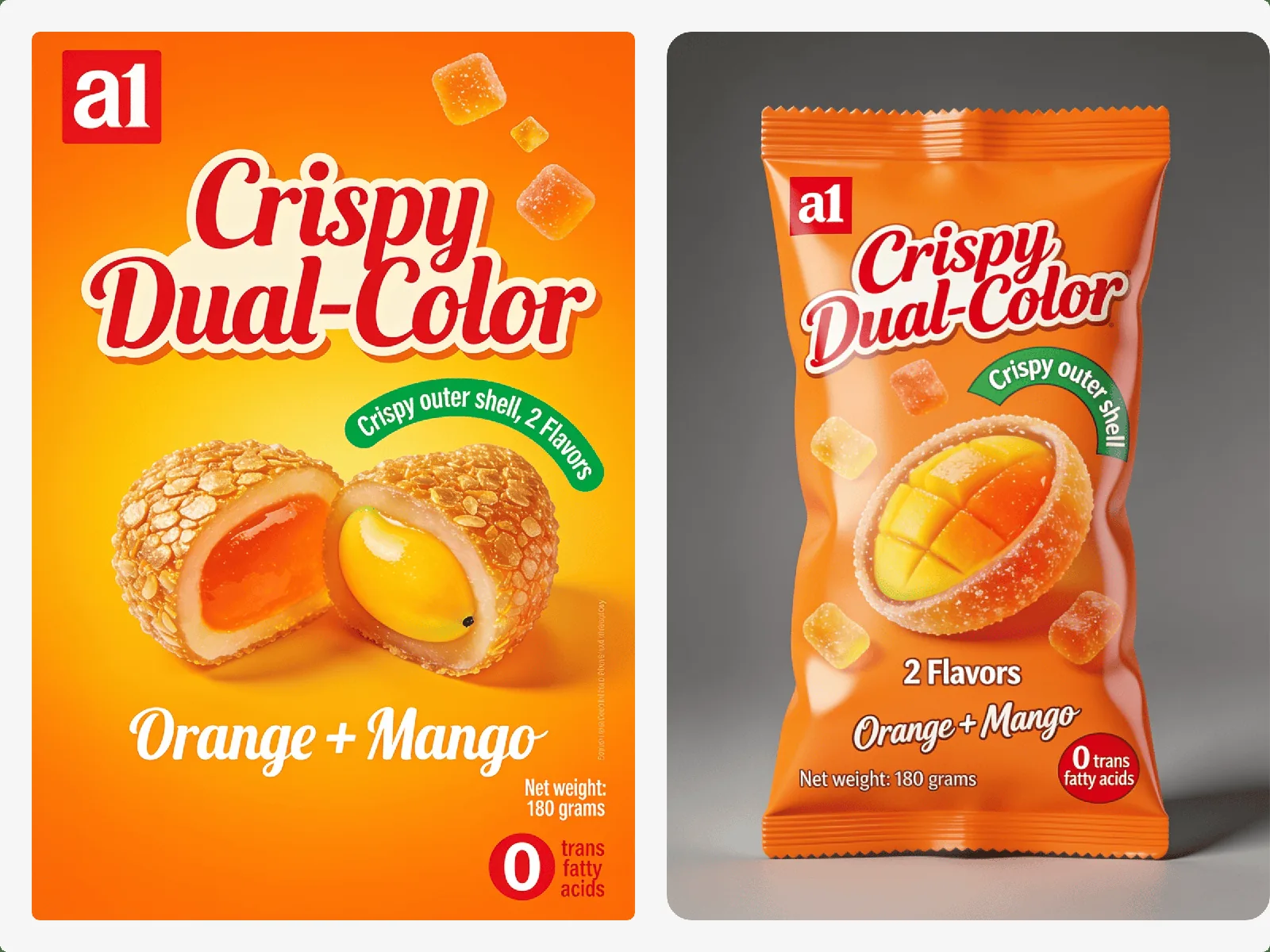 a1 4D Crispy Dual-Color Gummy — формат двойной текстуры, который удерживает повторные покупки