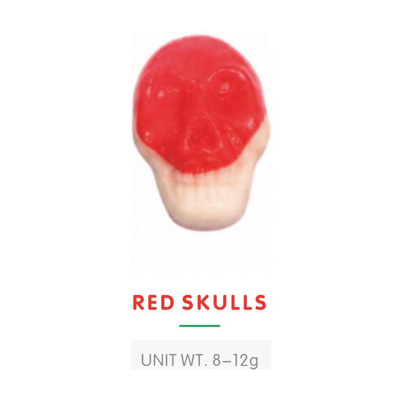 Red Skull Halloween Gummy Candy