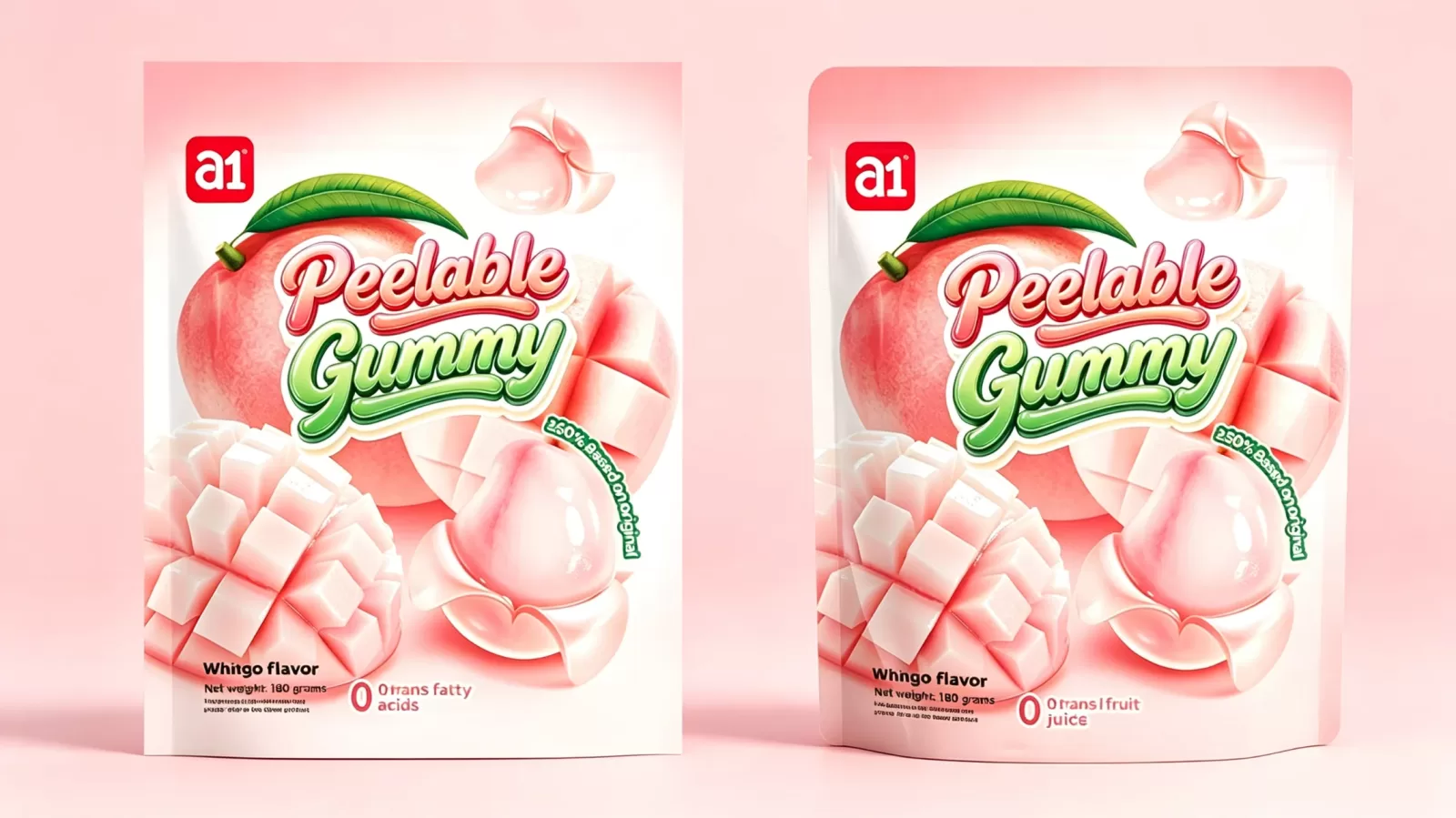 peelable-конфеты a1 со вкусом белого персика, экспортная упаковка