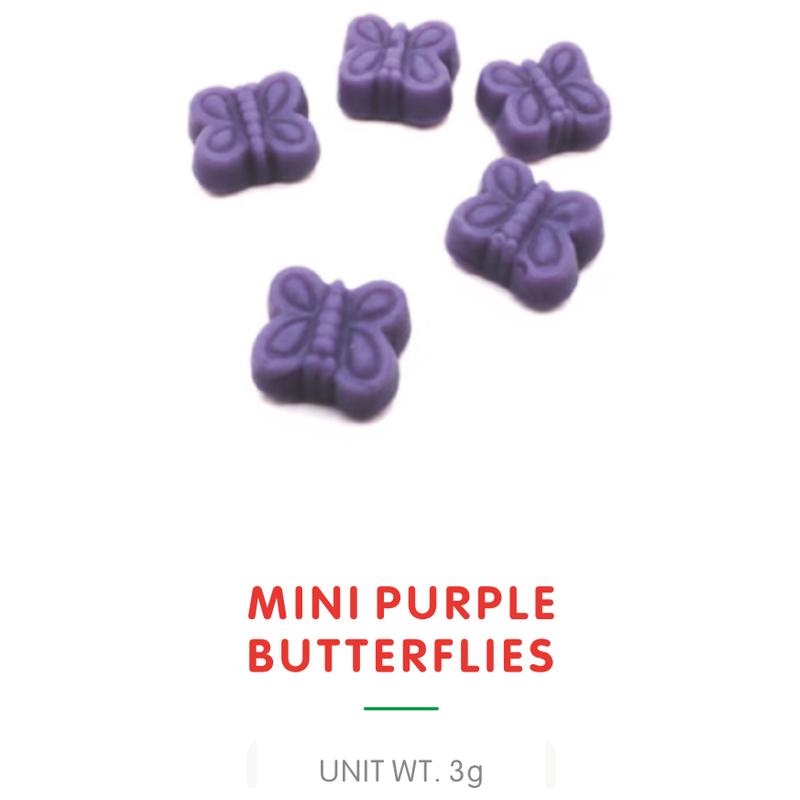 Mini Purple Butterfly Gummy Candy main