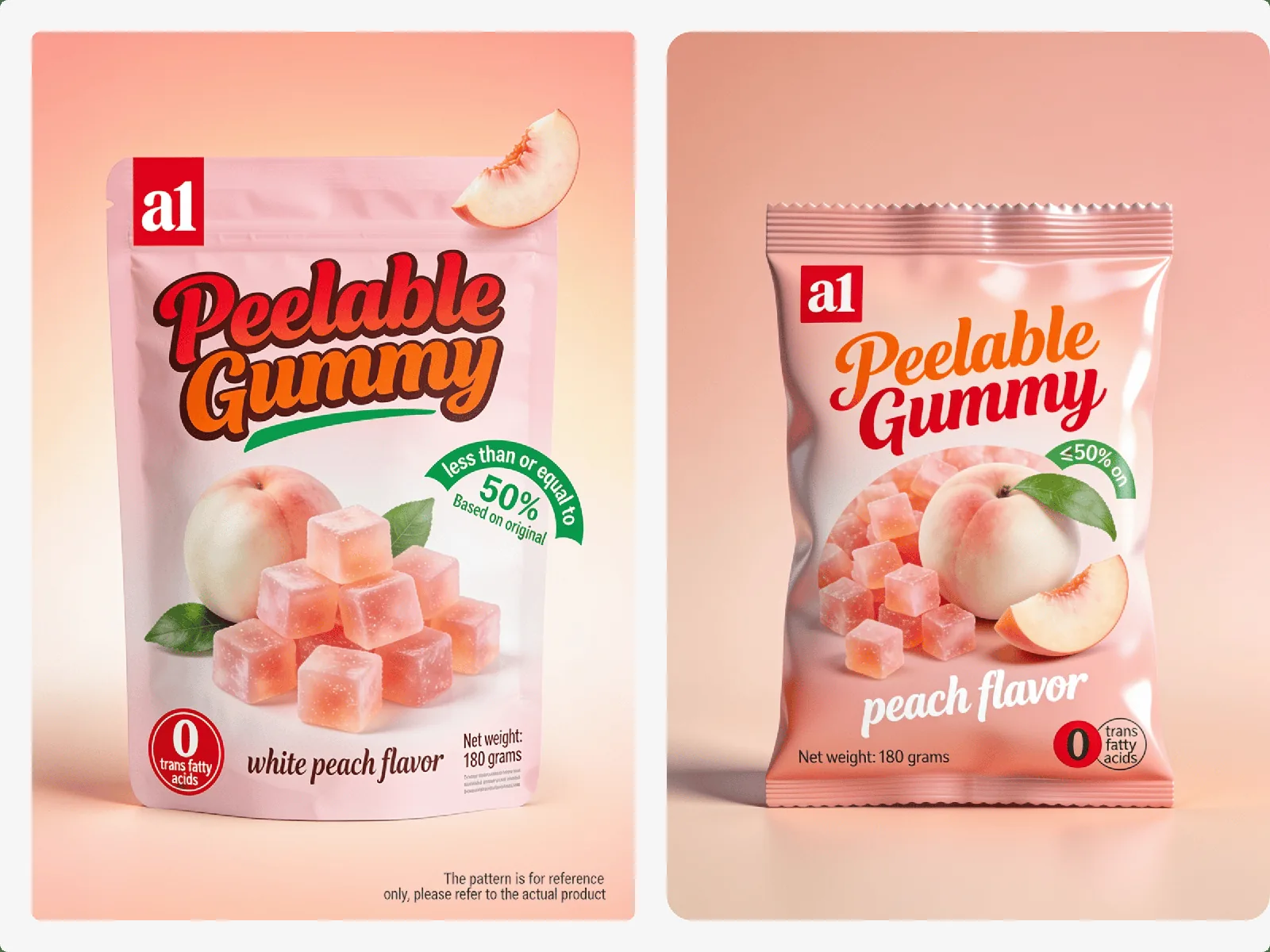 a1 Peelable Gummy в белом персике — печатные тиражи являются вехами первого заказа