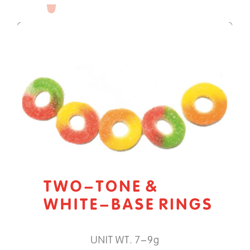 Two-Tone White Base Gummy Rings main