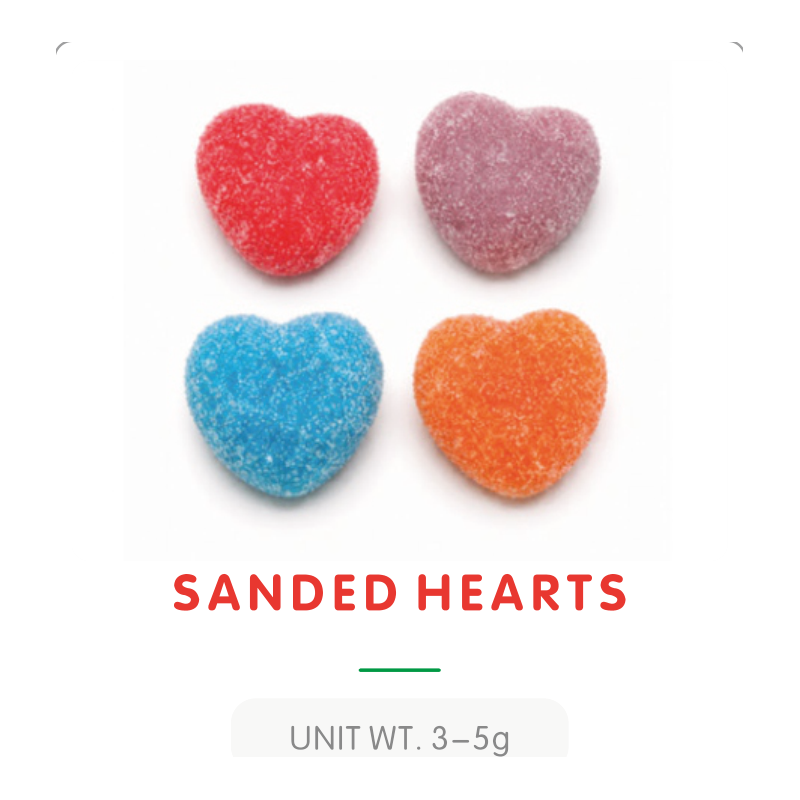 Sanded Heart Gummy Candy Assorted main
