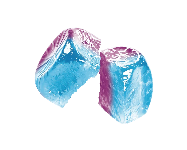 пакеты жевательных конфет a1: форматы 3D со льдом, очищаемые и хрустящие двухцветные